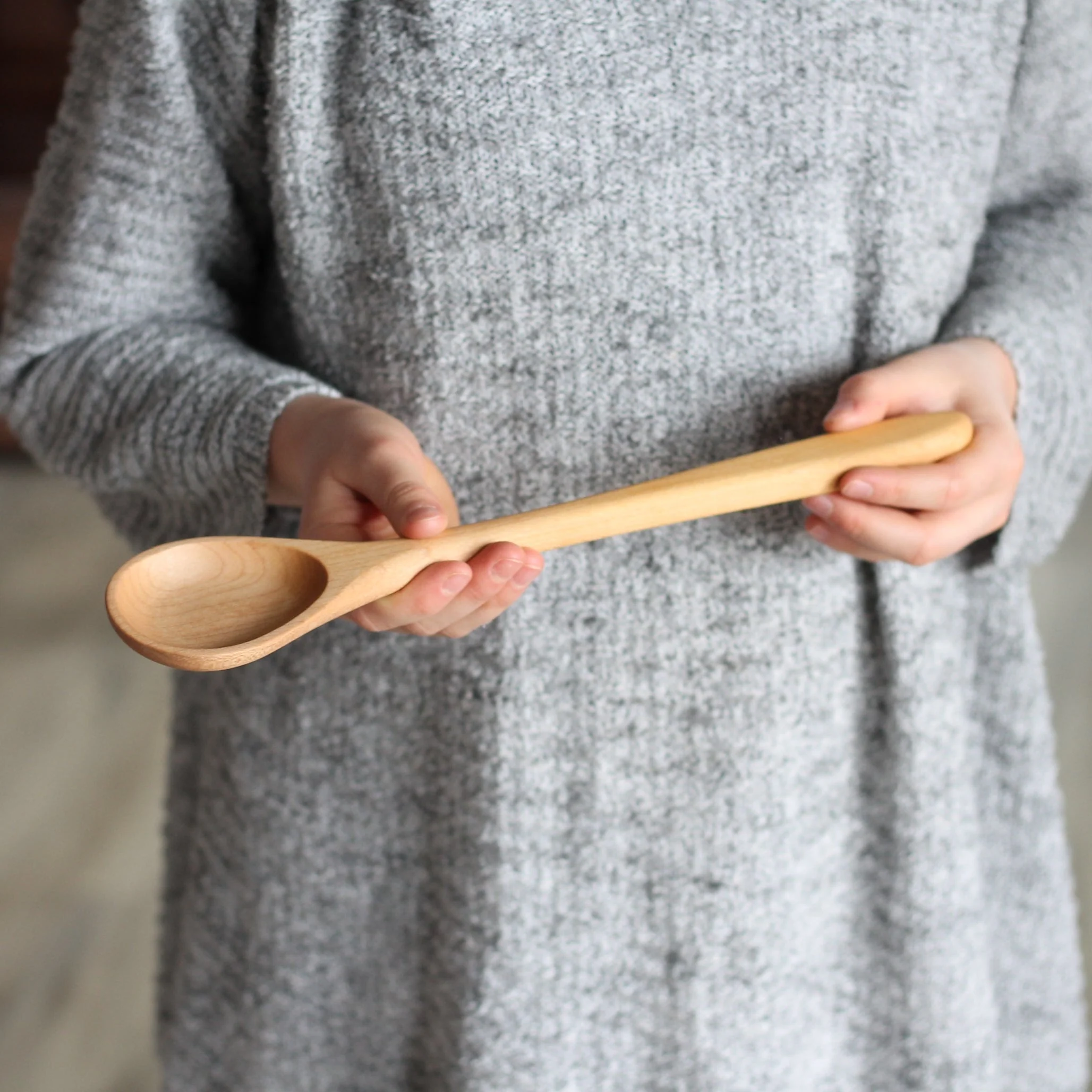 Handmade Wooden Round Spoon