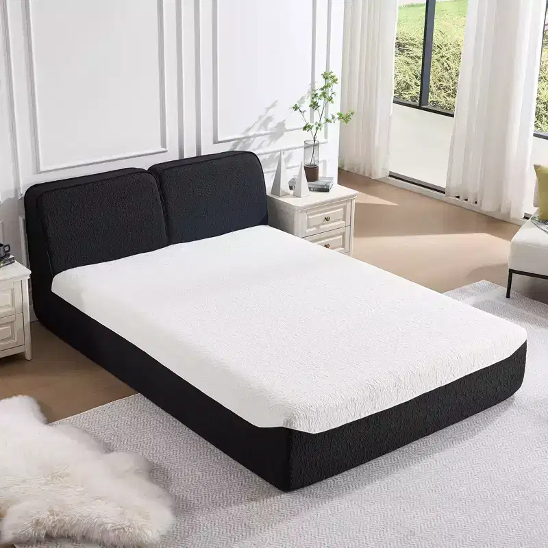 Bestier Compressed Bed with No Assembly Required, 3-Step Setup & Knitted Fabric Design, 88x60x33 inch