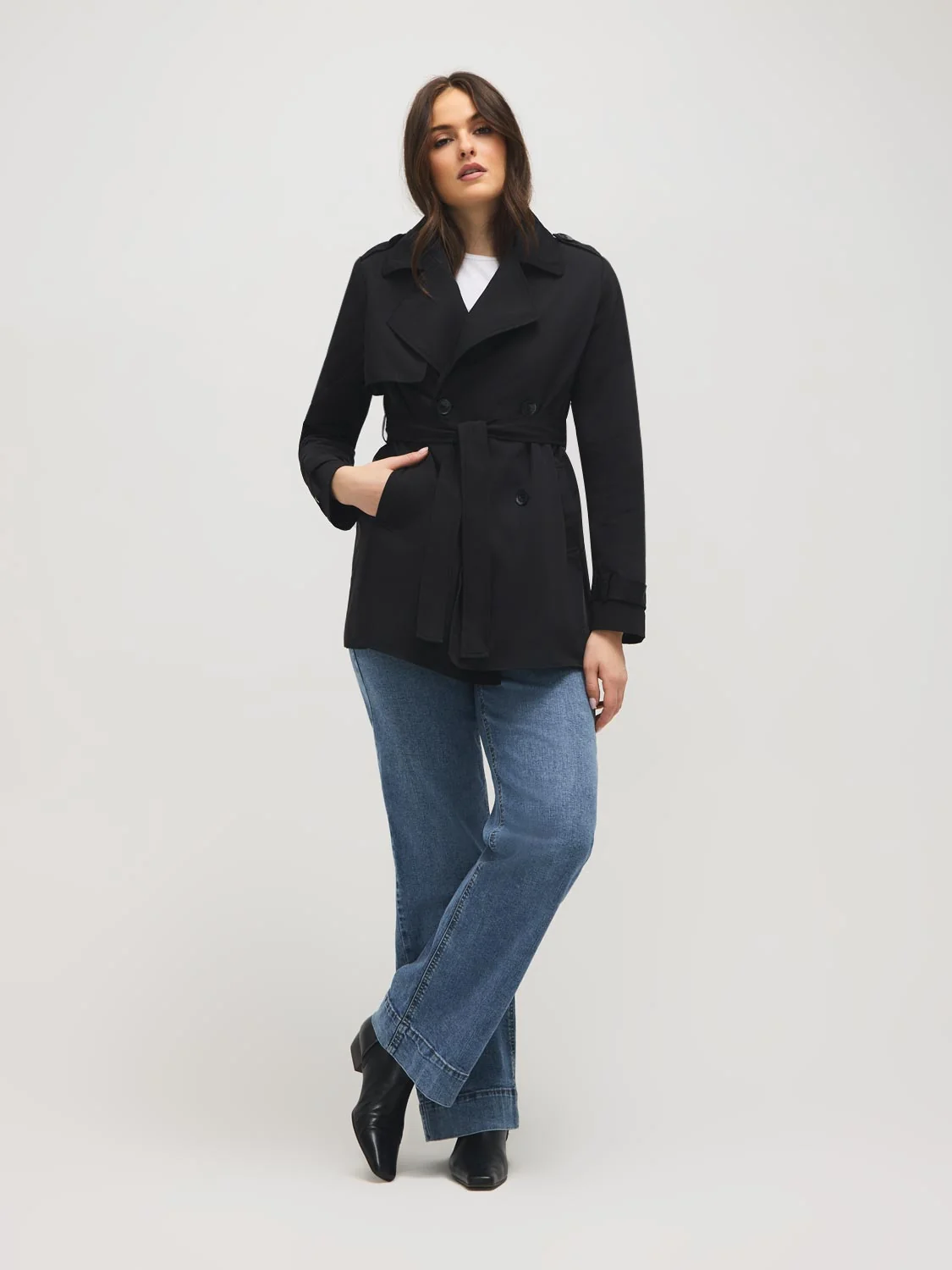 Mid-Length Trench Coat