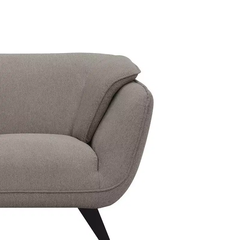 65 Nayeli Sofa Brown Linen - Acme Furniture: Upholstered Leather, Wood Frame, No Assembly Required