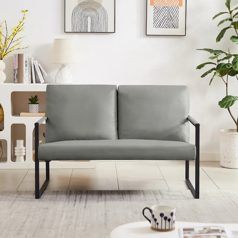 Accent Arm Chair with Extra Thick Padded Backrest and Seat Cushion Sofa Chairs