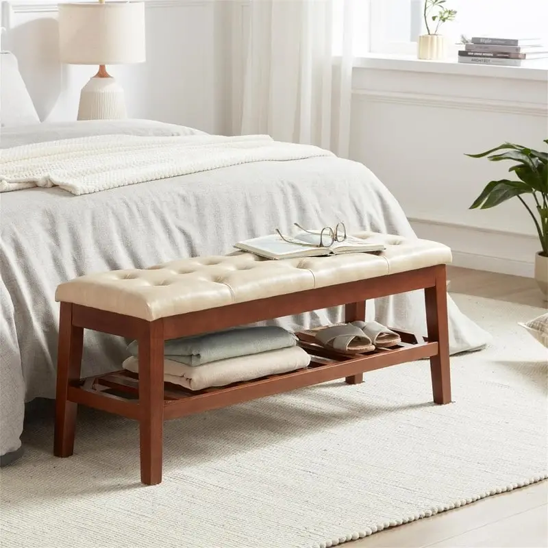 Shoe Bench Entryway - 43.3D x 14W x 18H