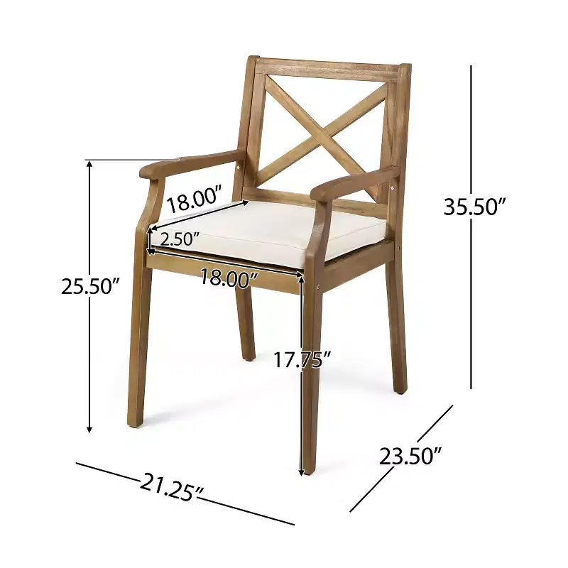 Christopher Knight Home Fiora 7 Piece Rustic Patio Acacia Wood Dining Set with Expandable Table