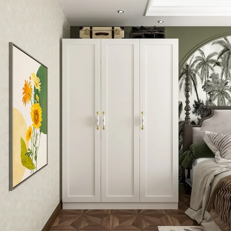 47.2W Contemporary Modern Freestanding Wardrobe Armoire Clo