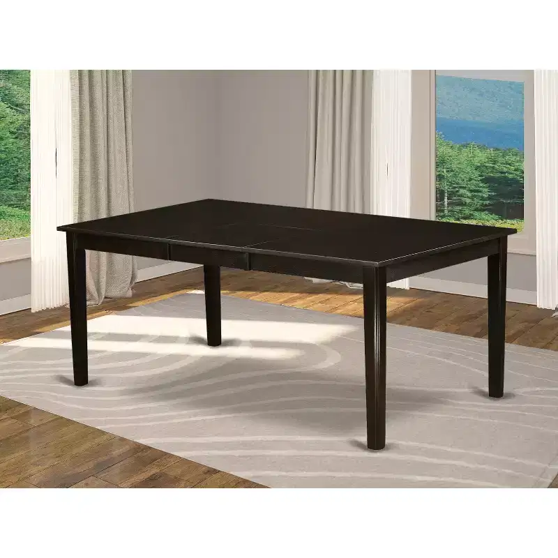 Modern Rectangle Dining Table Butterfly Leaf Cinnamon Espresso