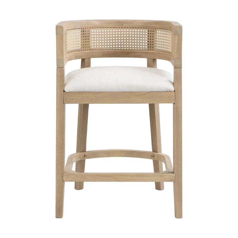 Christopher Knight Home- Noweta Wood Counter Stool with Arms Set of 2
