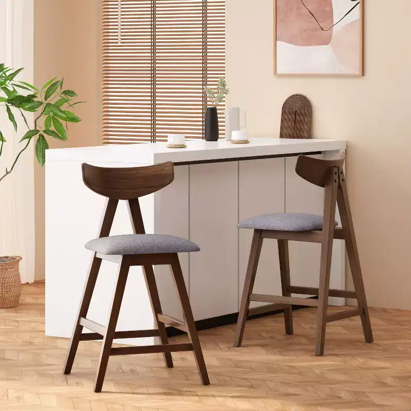 Christopher Knight Home Set of 2 Stocker Upholstered Counter Height Barstools