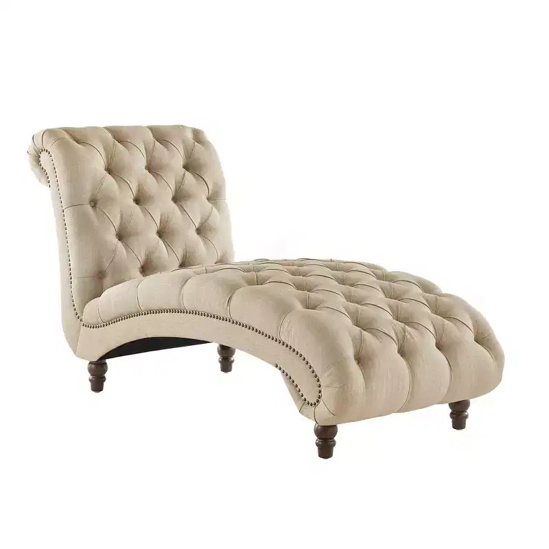 Knightsbridge Tufted Chaise Lounge - iNSPIRE Q