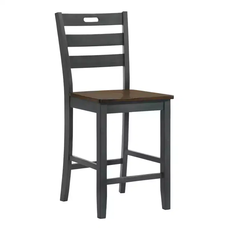 2pk Danforthe Ladder Back Counter Height Chairs - HOMES: Inside + Out