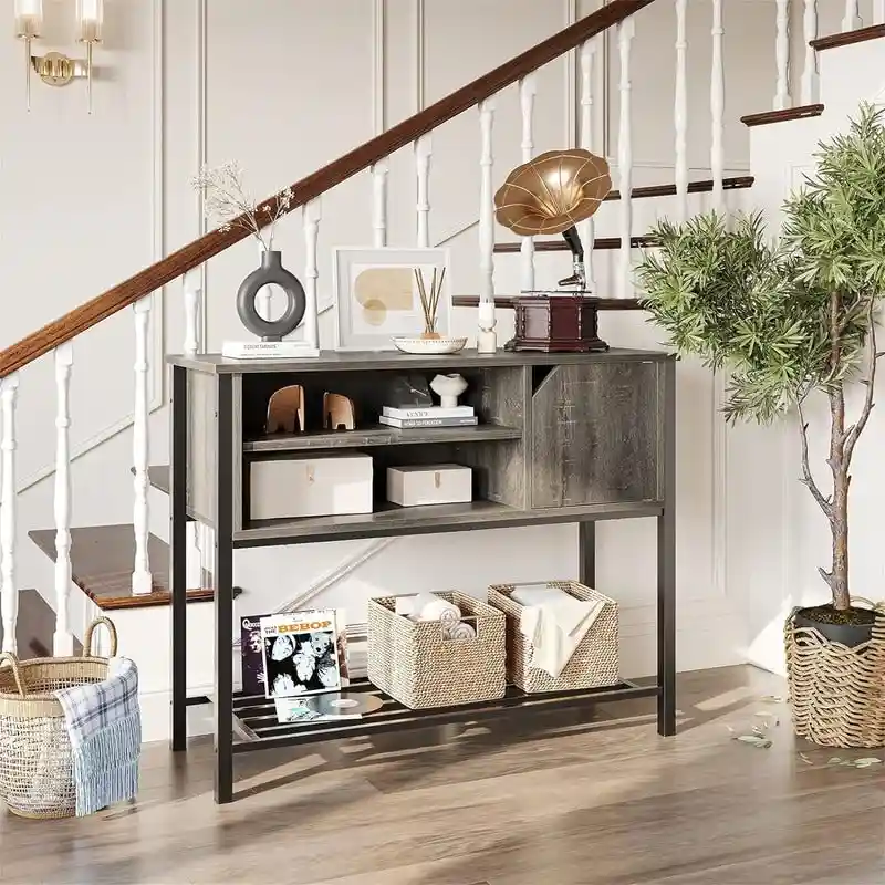 Coffee Bar with Storage Buffet Cabinet Kitchen Sideboard - 13.8D x 41.7W x 33H