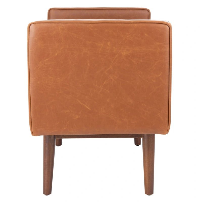 Mid-Century Modern 25-inch Bench - 49 W x 18 L x 25 H - 49Wx18Dx25H
