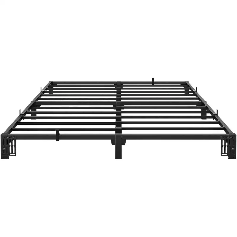 Bed Frame, Metal Platform, No Screws Needed, Heavy Duty Capacity, Tool-Free Assembly, Reinforced Slats & Legs