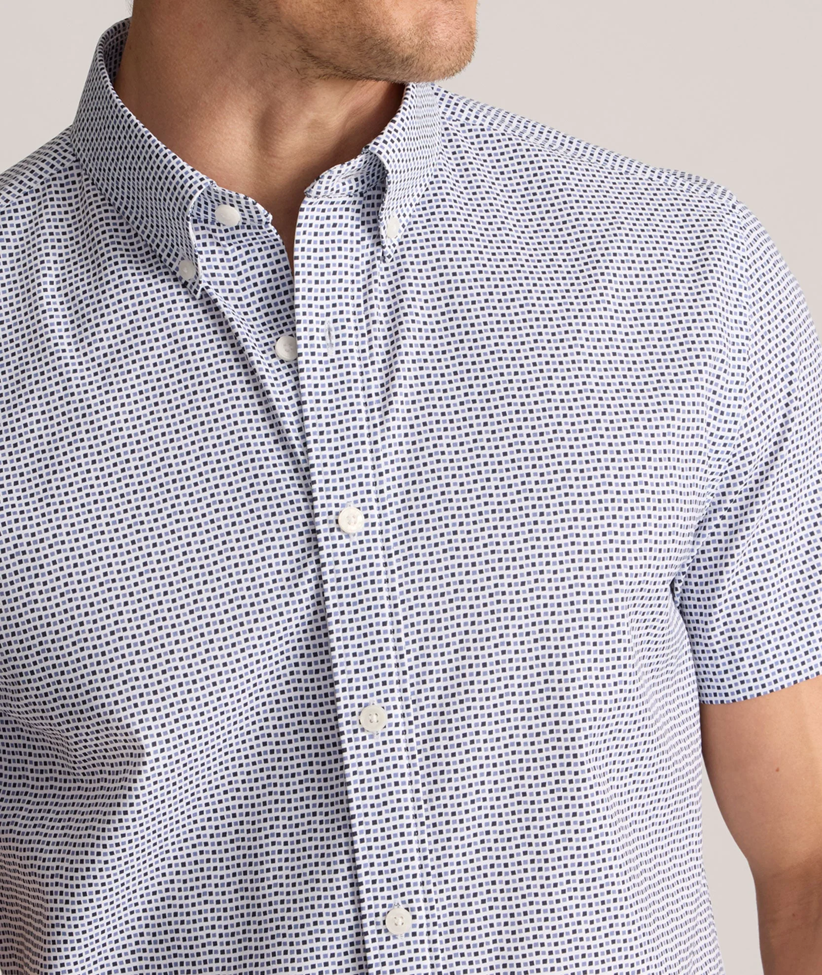 Nouveau Short-Sleeve Stretch Nylon Shirt
