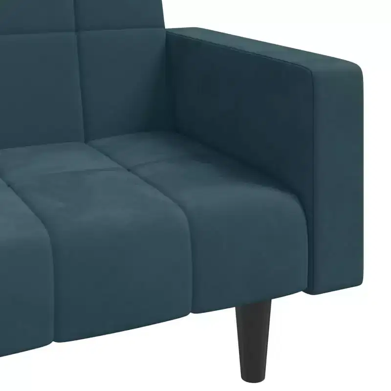 2-Seater Sofa Bed with Two Pillows