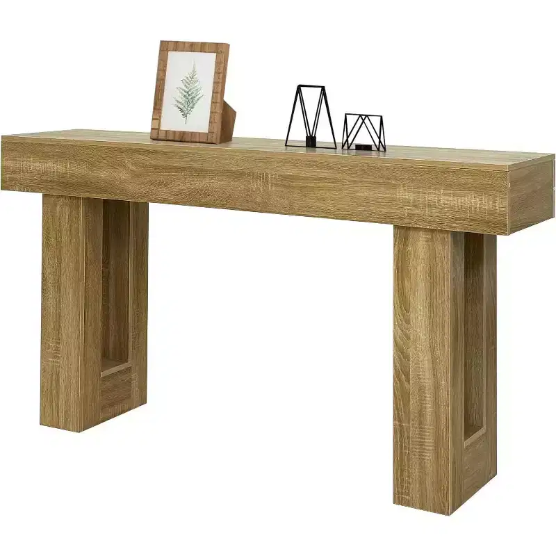 63 in Long Console Table,Wood Rectangular Entryway Console Table ,Farmhouse Console Table for Hallway, Living Room, Foyer, Bedroom