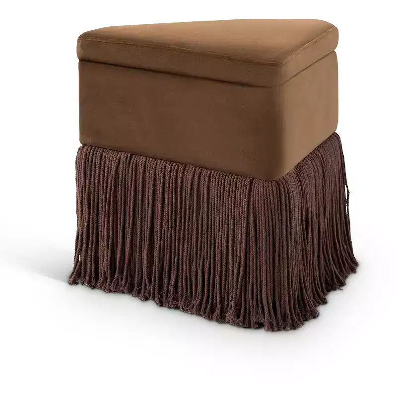 Velvet Ottoman/Stool