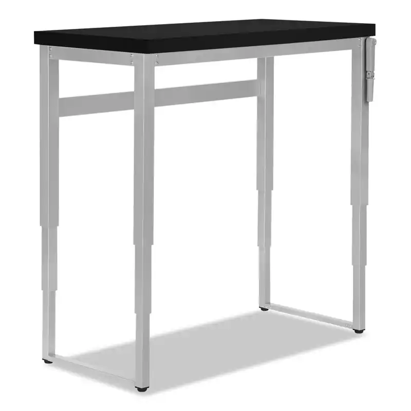 47.25 Adjustable Height Office Desk - Black/Silver