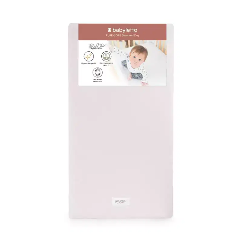 Non-Toxic Crib Mattress with Dry Waterproof Cover, Greenguard Gold Certified: Hypoallergenic, Firm, 5.5 Inch Thickness