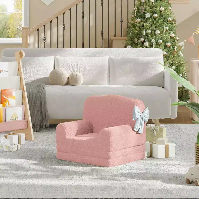 COZONY 2-in-1 Couch, Foldable Toddler Sofa to Lounger, Foam Chair
