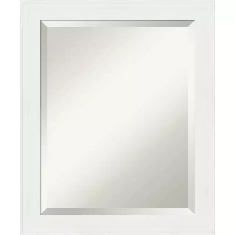 Vanity White Framed Bathroom Vanity Wall Mirror