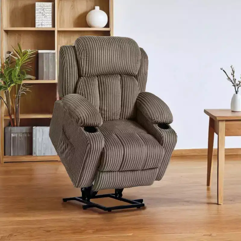 Faux Leather Metal Frame Power Lift Recliner with Massage 35.83