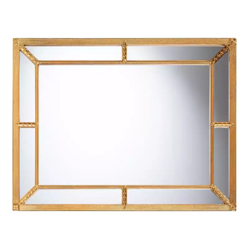 Rectangular Mirror with Antique Goldleaf Frame
