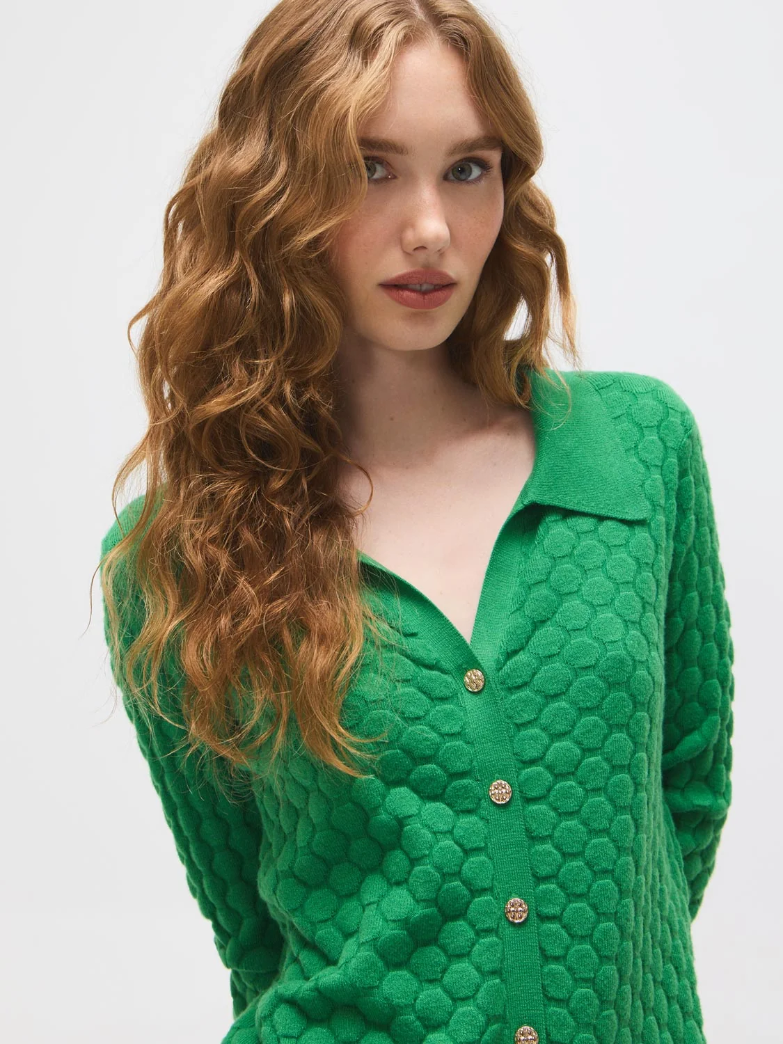 Honeycomb Stitch Cardigan