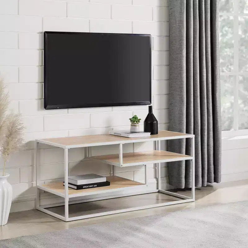 Modern 3-Tiered TV Stand for TVs up to 43