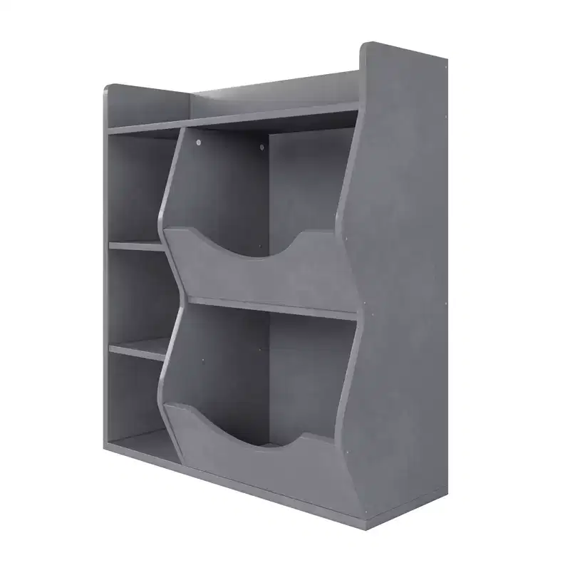 Kids Bookshelf and Toy Storage, 3 Tier Toy Storage Organizer, 5 Cube Storage Cabinet, Toddler Bookshelf