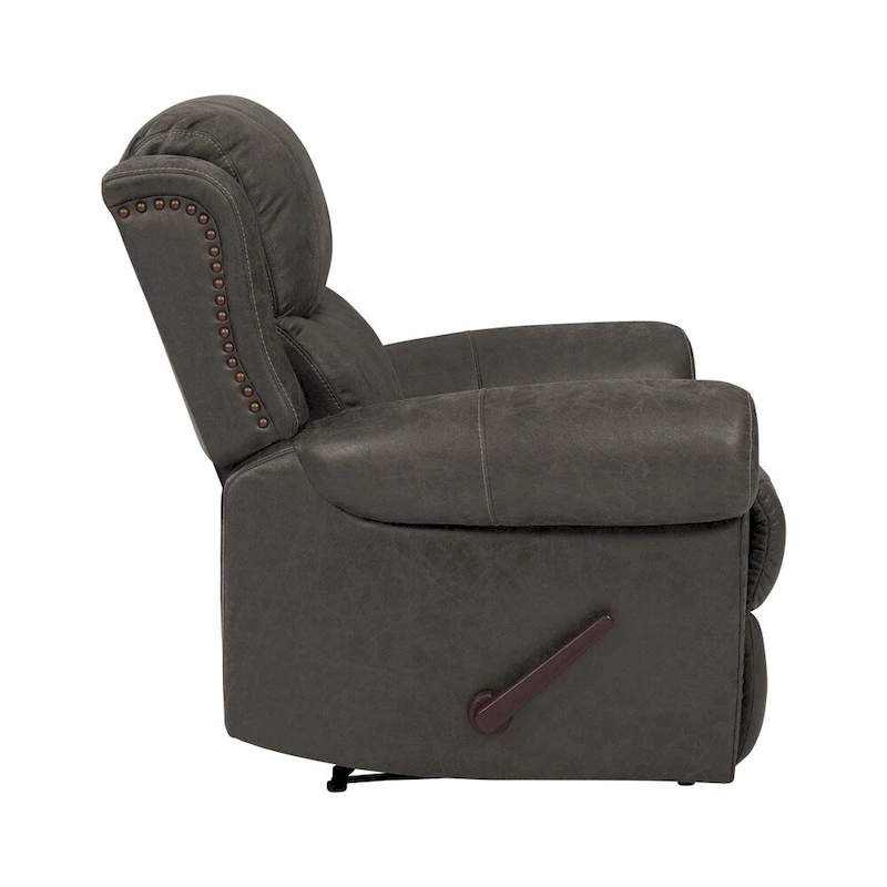 Copper Grove Dilsen Extra Large Rolled Arm Wall Hugger Recliner Chair