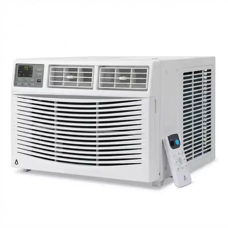 8000 BTU Window Air Conditioner Unit with Remote Control, Cools Rooms Up to 450 Sq ft, 3 Cooling & Fan Speeds Quiet Operation, Easy Install Kit