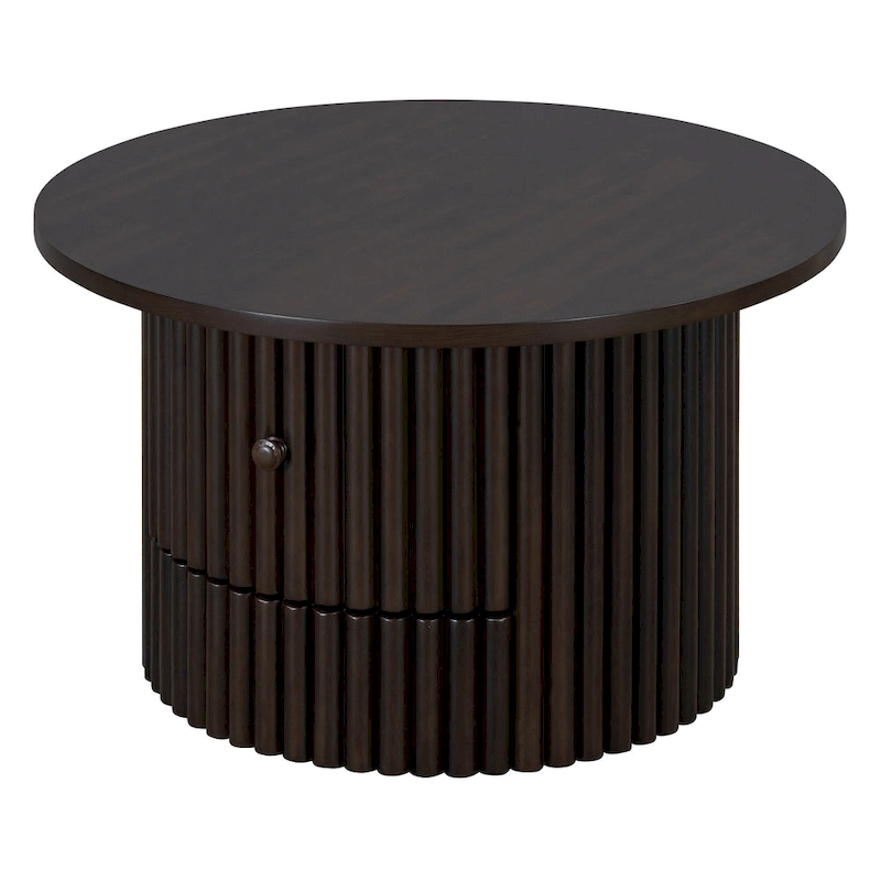 30.5 MDF Coffee Table with Drawer & Slat Base