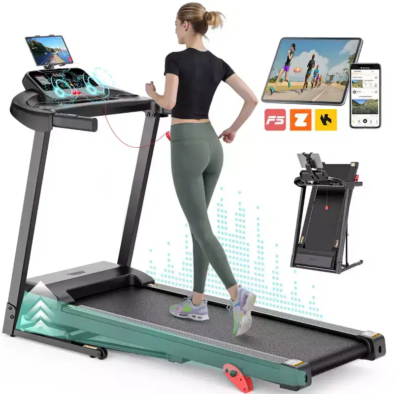 Treadmills on Sale, Treadmills Clearance, 3.0HP Folding Treadmill with Manual Incline, 64 Programs, Bluetooth, 300 lb Capacity