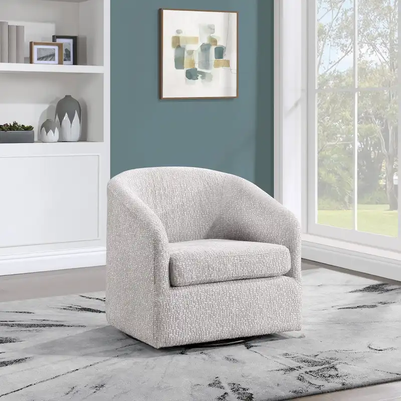 Parker Swivel Tub Chair in Sterling