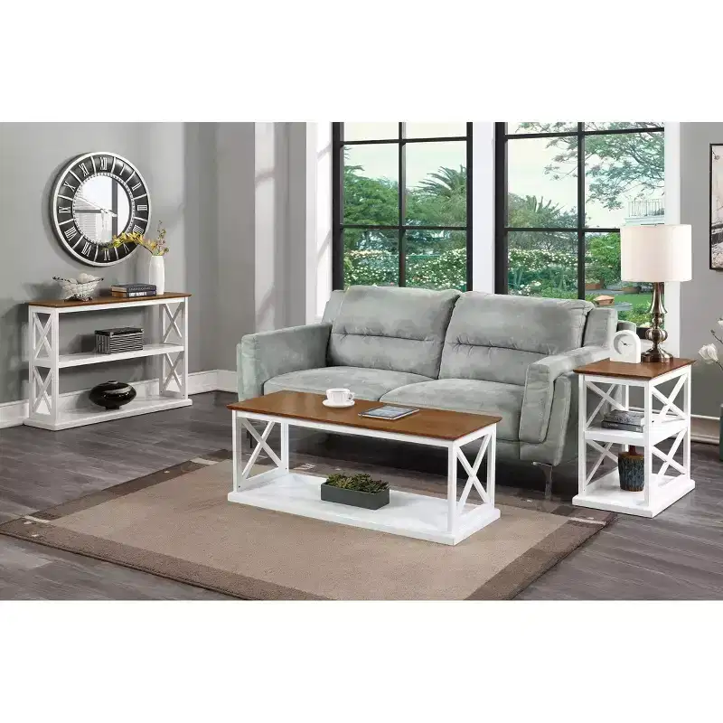 Coventry Console Table with Shelves