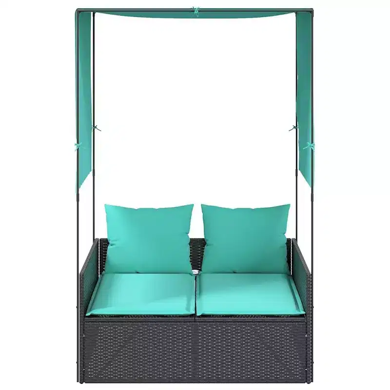 vidaXL Patio Double Sun Lounger