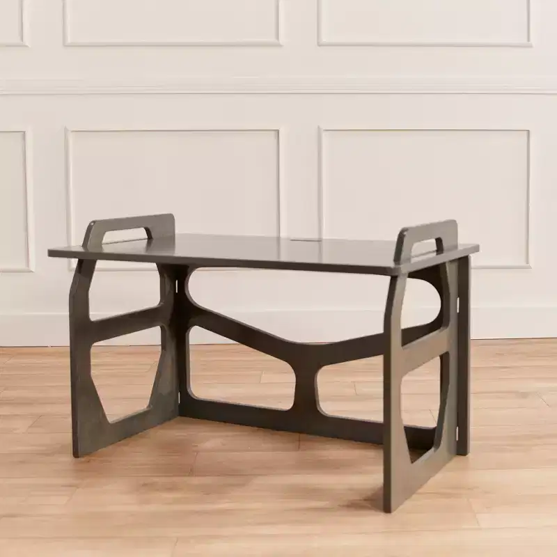 Wooden Student Writing Desk, Montessori-Style Kids Study Station