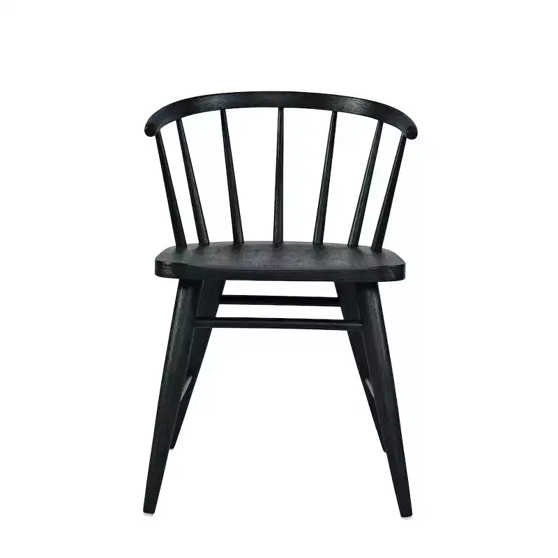 Jofran,Fitz Traditional Solid Wood Curved Back Spindle Dining Chair (Set of 2)