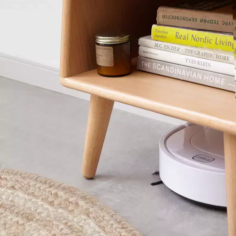 Natural Solid Wood Nightstand for Bedroom and Living Room