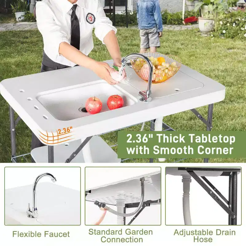 Rectangular Outdoor Folding Camping Table
