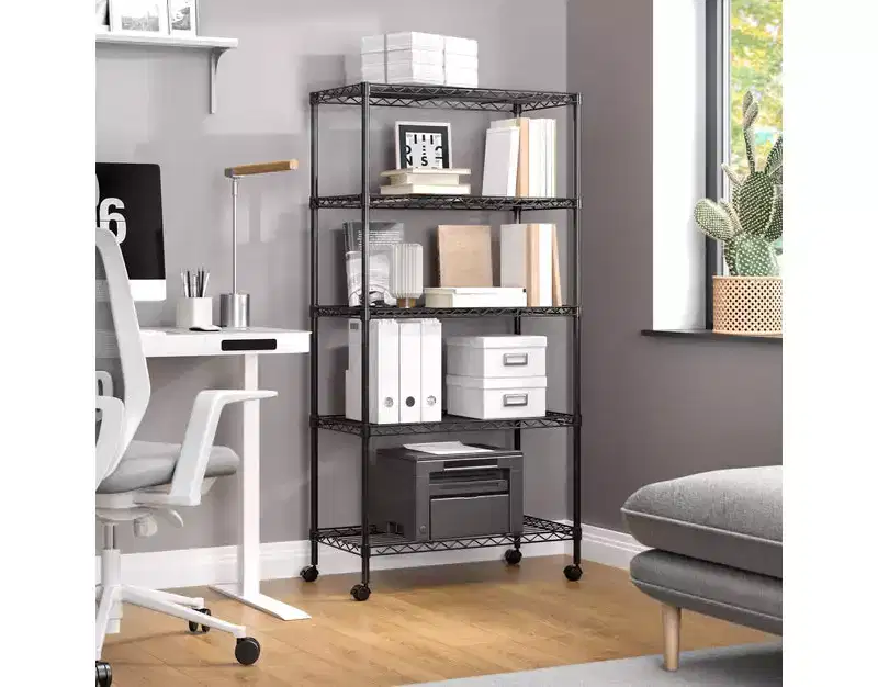 Seville Classics 5-Tier Steel Wire Shelving System
