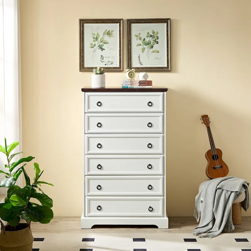 6 Drawer Dresser with Wide Slides