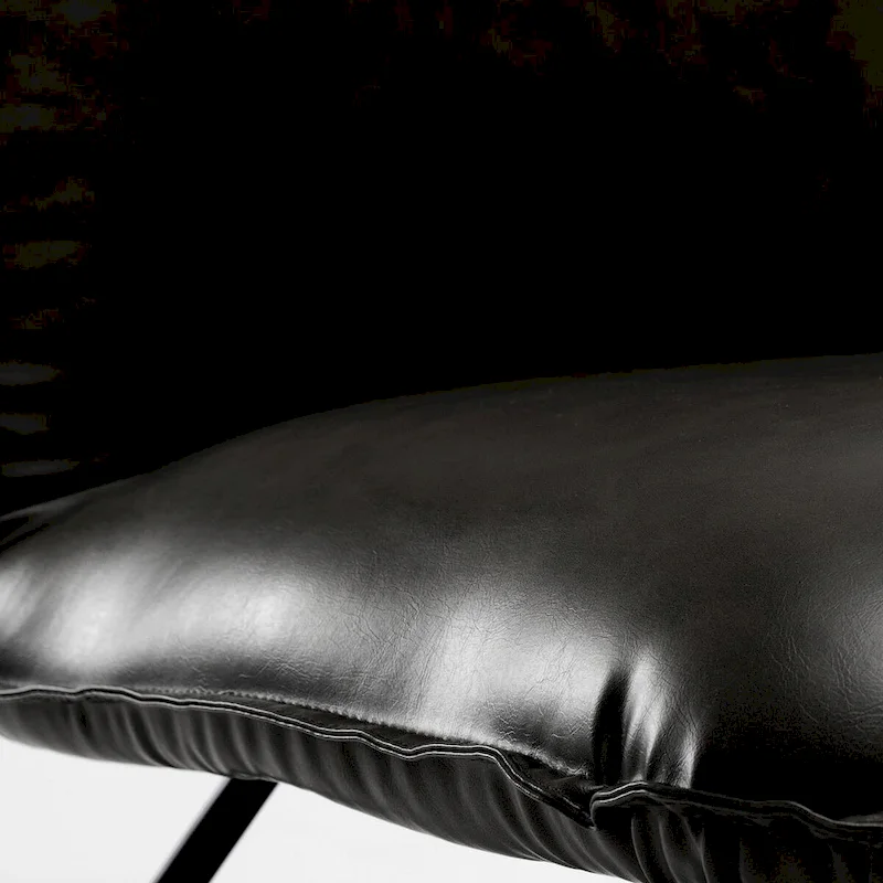 LUE BONA Mid Century Faux Leather Accent Chair With Adjustable Backrest - 31.5 H X 22.2 W X 23.6 D