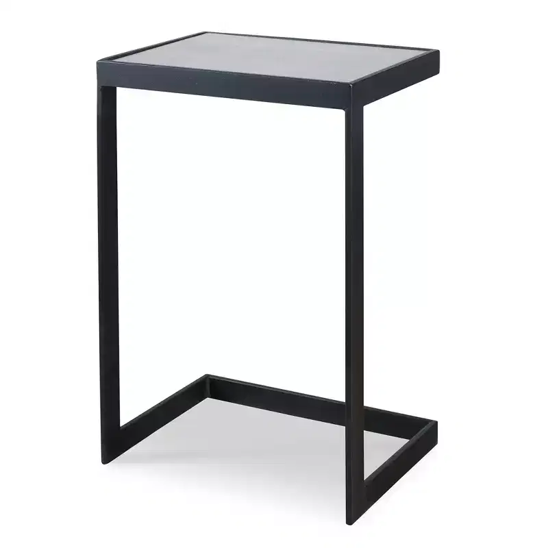 Uttermost Windell Cantilever Black Accent Table