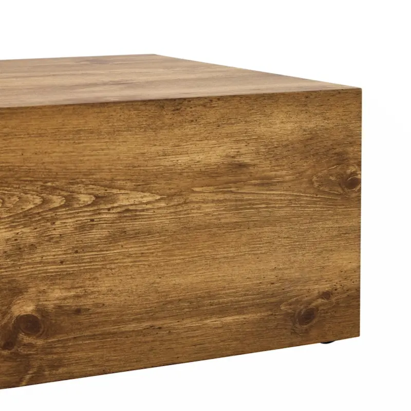 Modern MDF coffee table with wood texture pattern -stylish and durable design