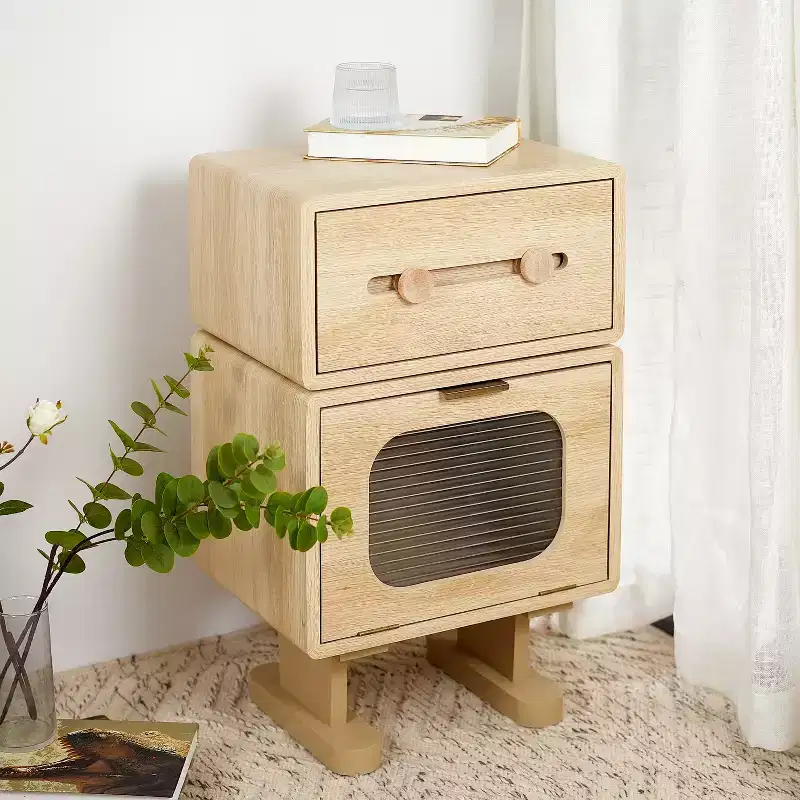Christopher Knight Home Amata Robot-Inspired Side Table with Rotating Top