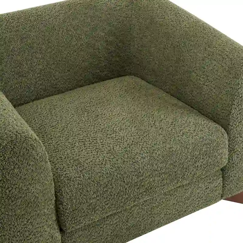 Tina Modern Upholstered Boucle Arm Club Chair by Christopher Knight Home