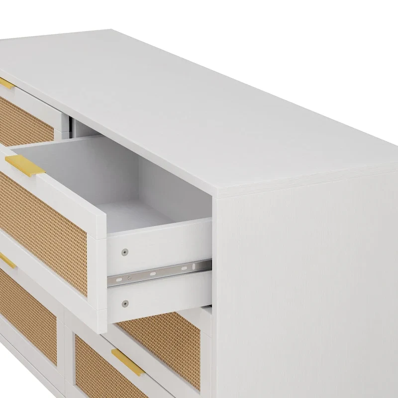 51.18L 6-Drawers Rattan Cabinet