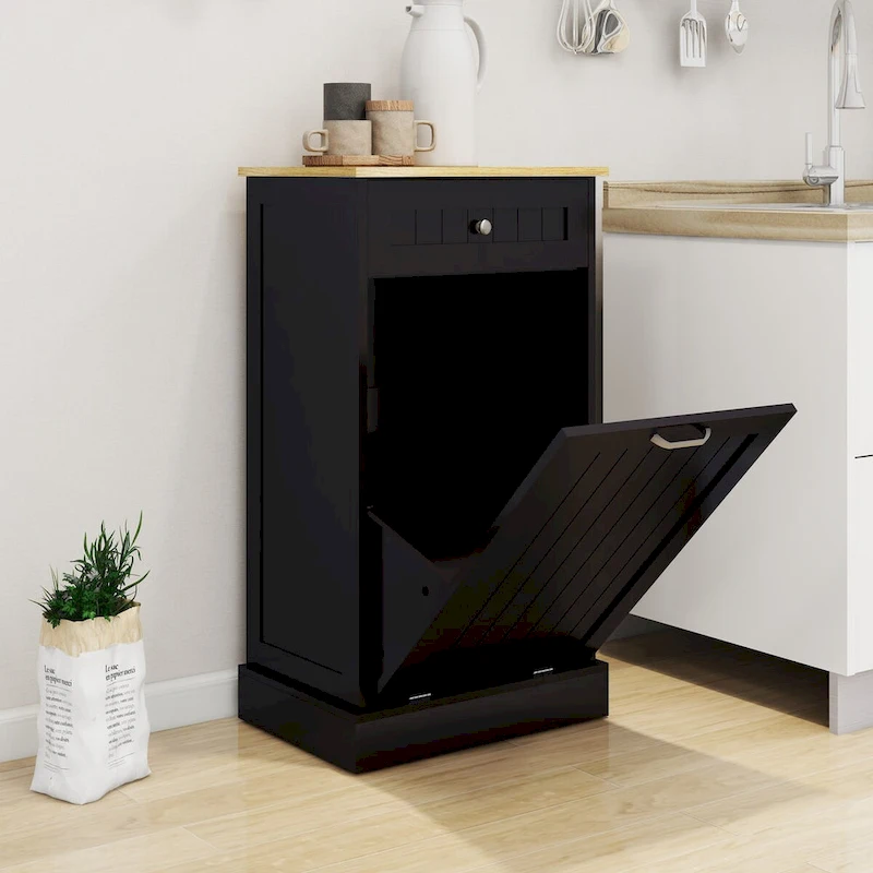 RR Kitchen Trash Cabinet