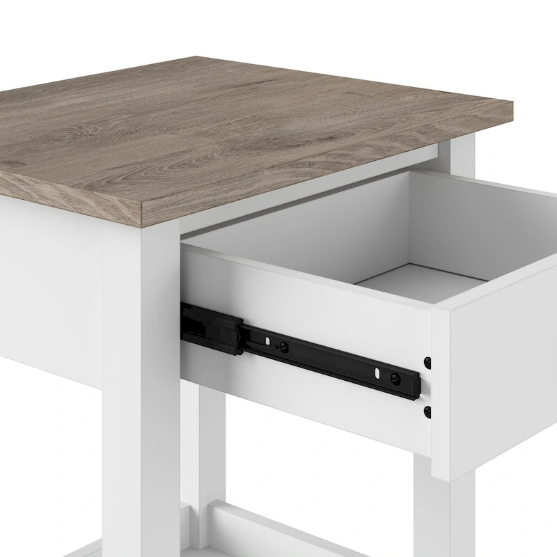 Bush Furniture Mayfield Farmhouse Living Room End Table.